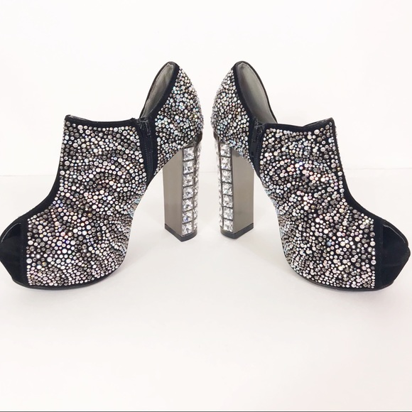 Lady Couture Swarovski Platform Heel Booties Glory - Picture 3 of 8